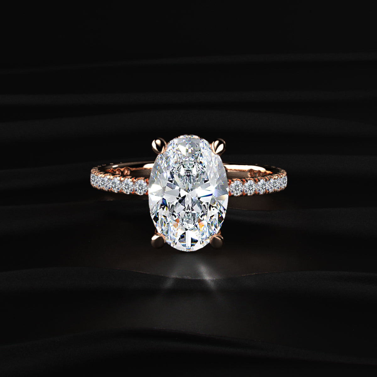 3Ct Oval Diamond Ring | Earthly Jewels