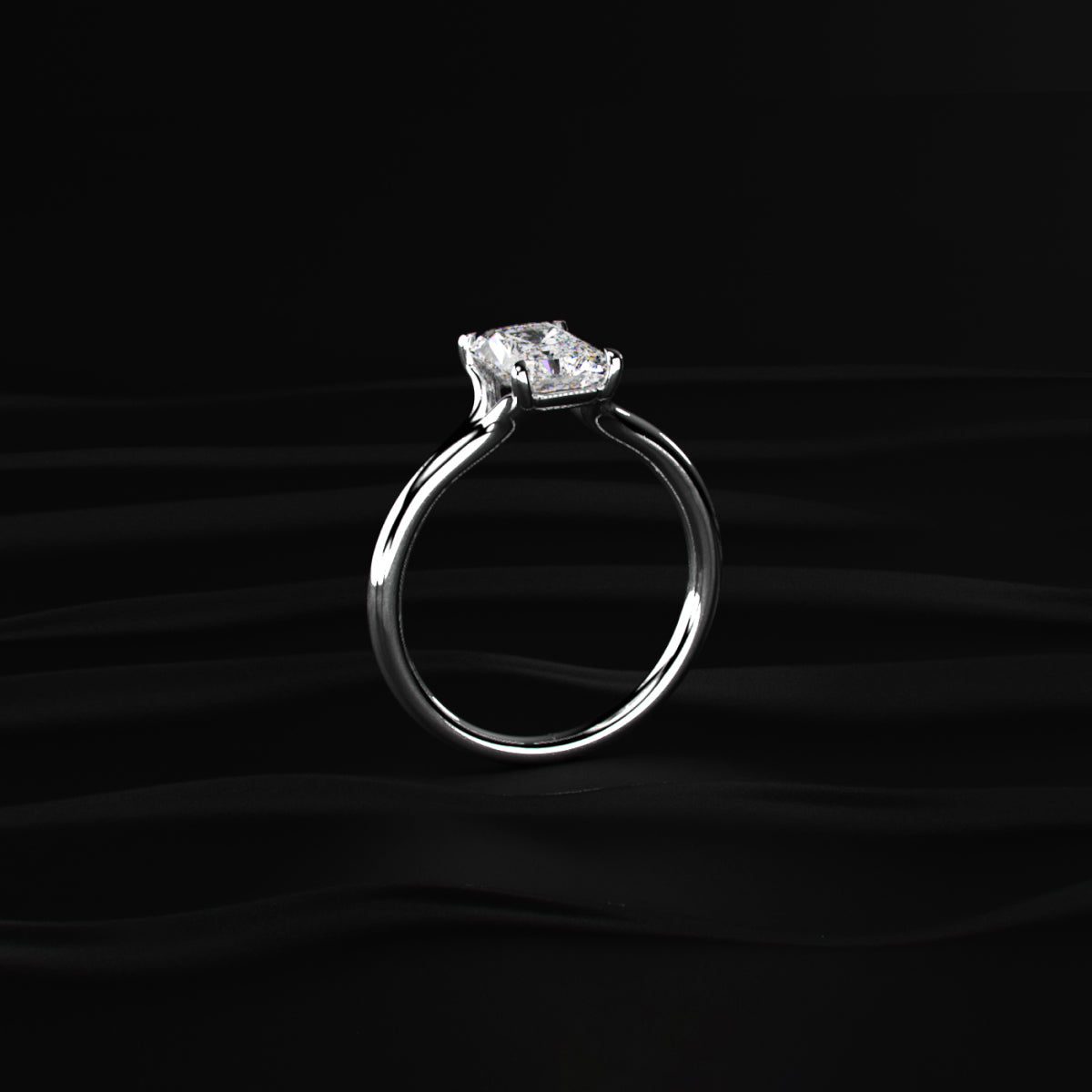 Radiant Solitaire Engagement Ring