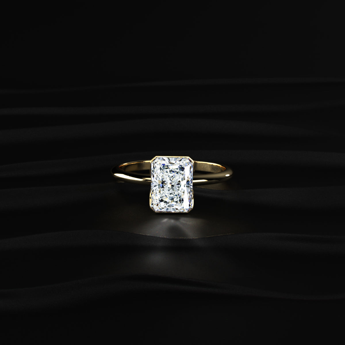 Carat Radiant Cut Engagement Ring Earthly Jewels