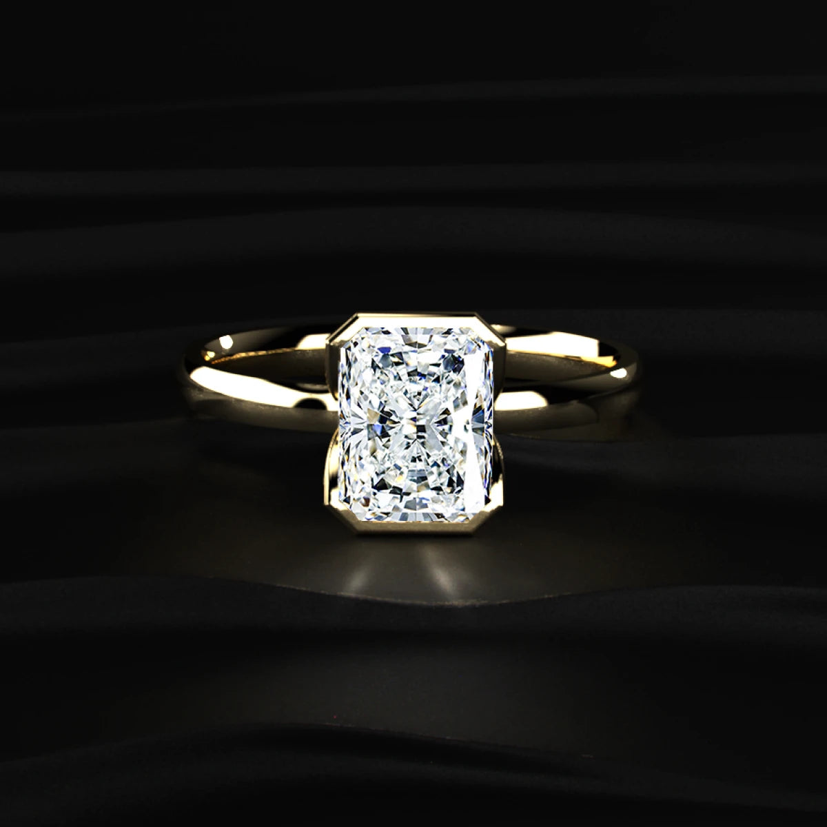 2 Carat Radiant Cut Engagement Ring | Earthly Jewels