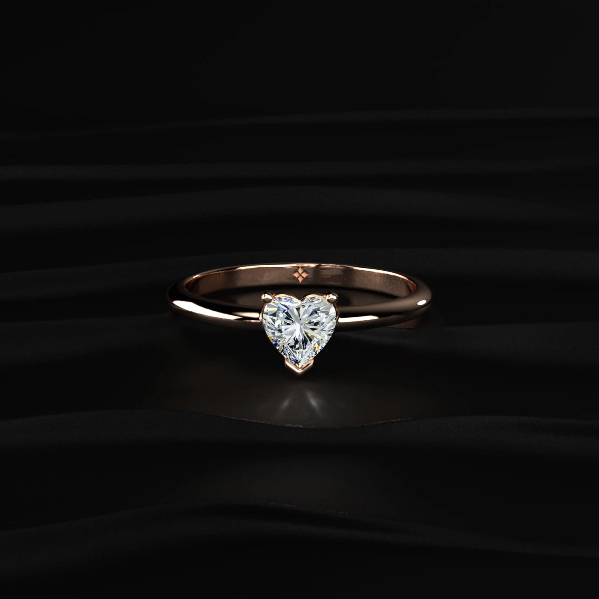 Heart Shape Solitaire Ring | Earthly Jewels