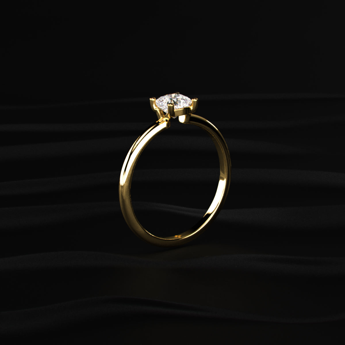 0.5Ct Cushion Beauty Ring | Earthly Jewels