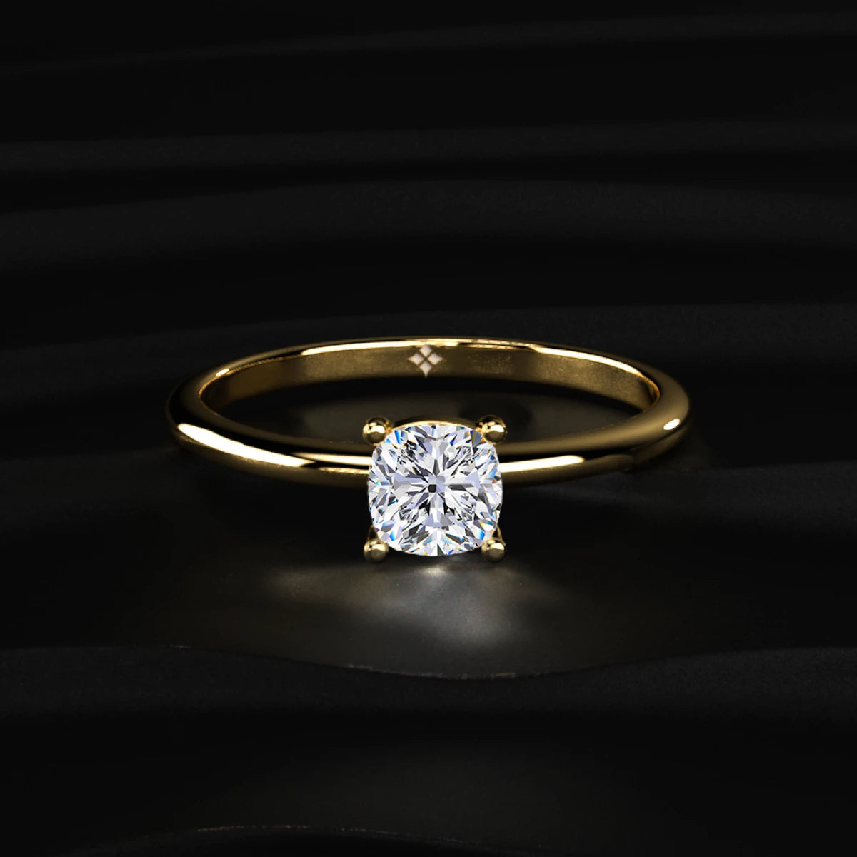 0.5Ct Cushion Beauty Ring | Earthly Jewels