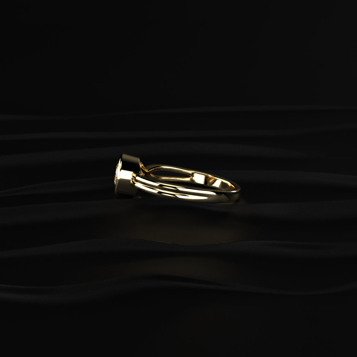 Solitaire Round Diamond Infinity Promise Ring | Earthly jewels