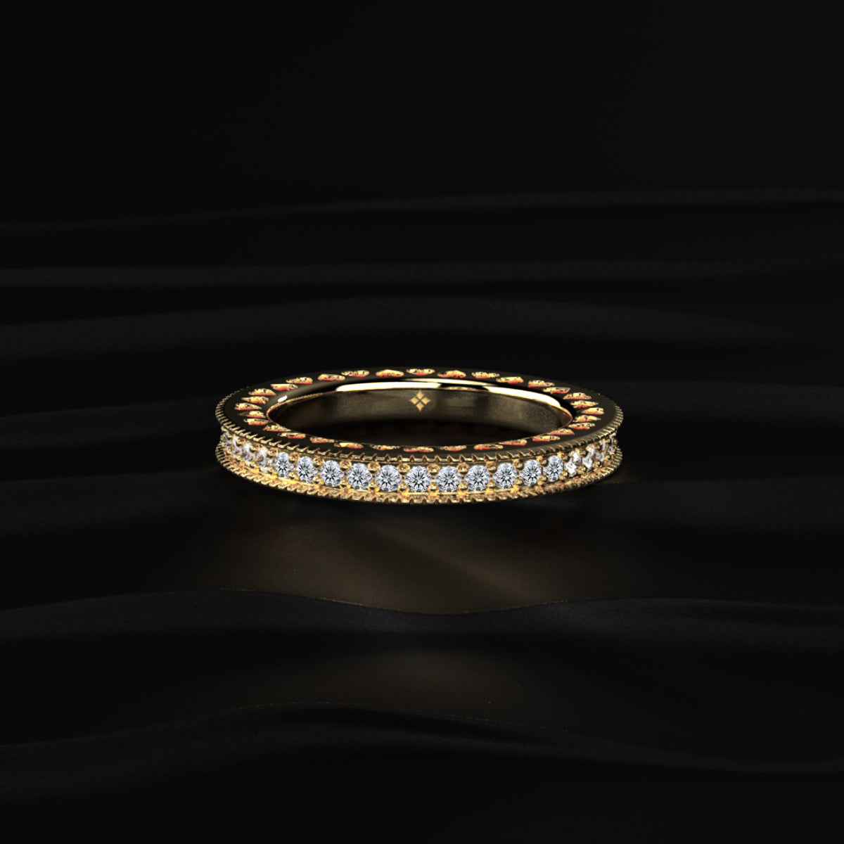 Round EF/VVS Diamond Lab Grown Full Eternity Wedding Band