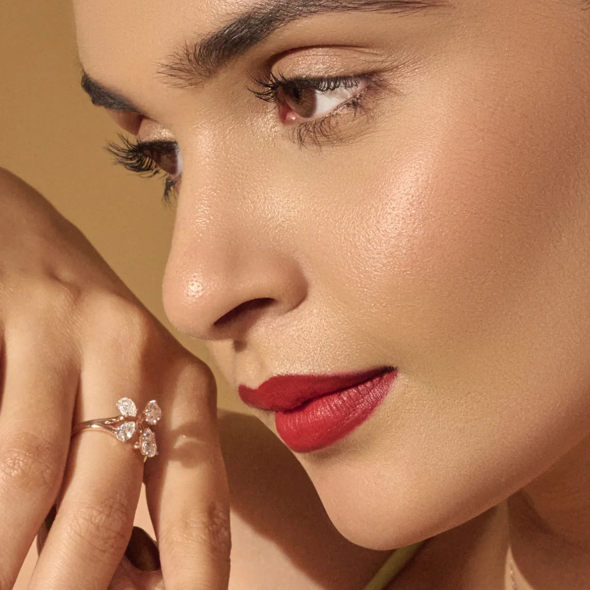 4 Pear Diamond Butterfly Ring | Earthly Jewels