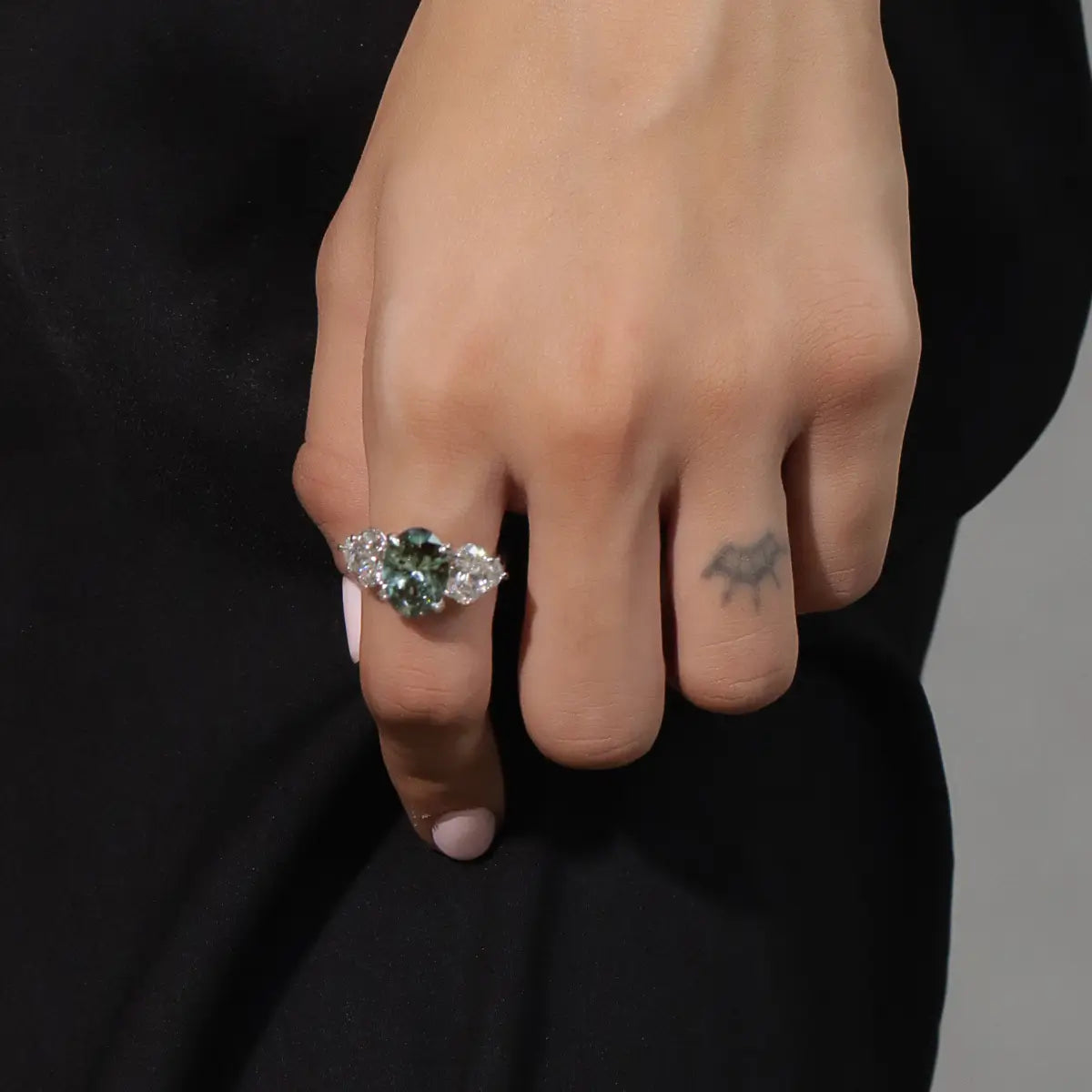 Oval Diamond Empress Five Stone Ring | Earthly jewels