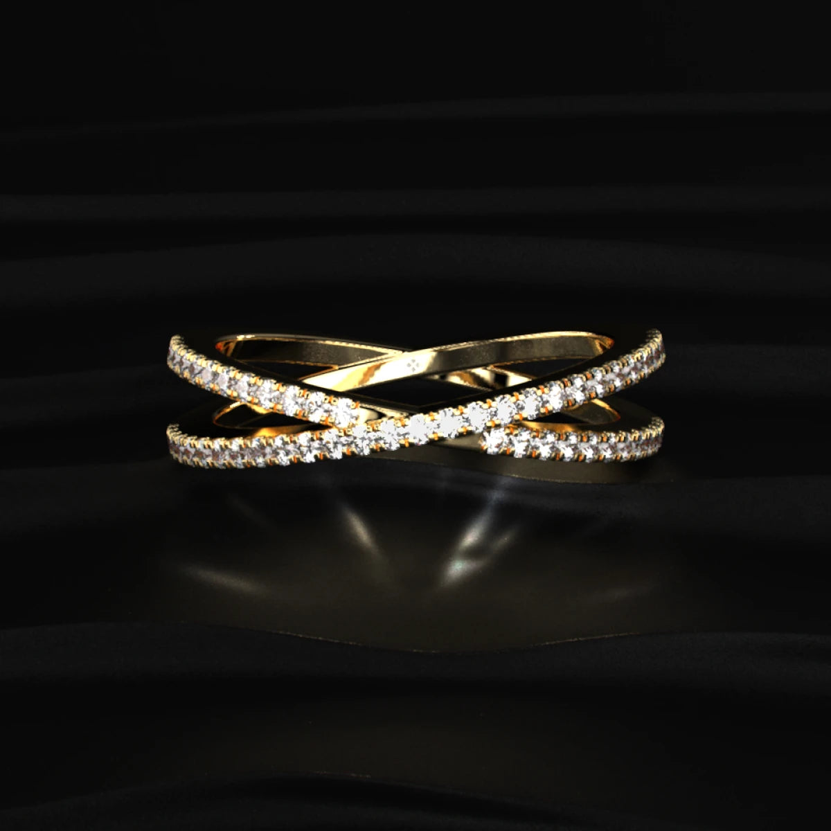 Crisscross Diamond Ring | Earthly Jewels