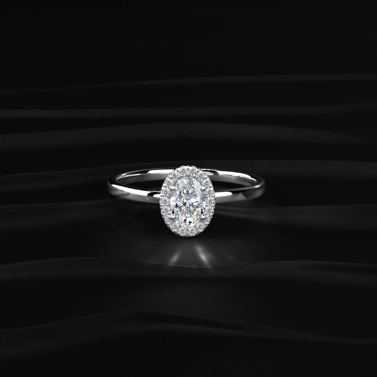 Oval Halo Engagement Rings | Earthly Jewels