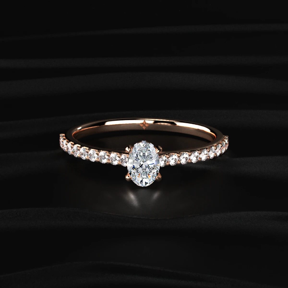 Oval Diamond With Hidden Halo | Earthly Jewels