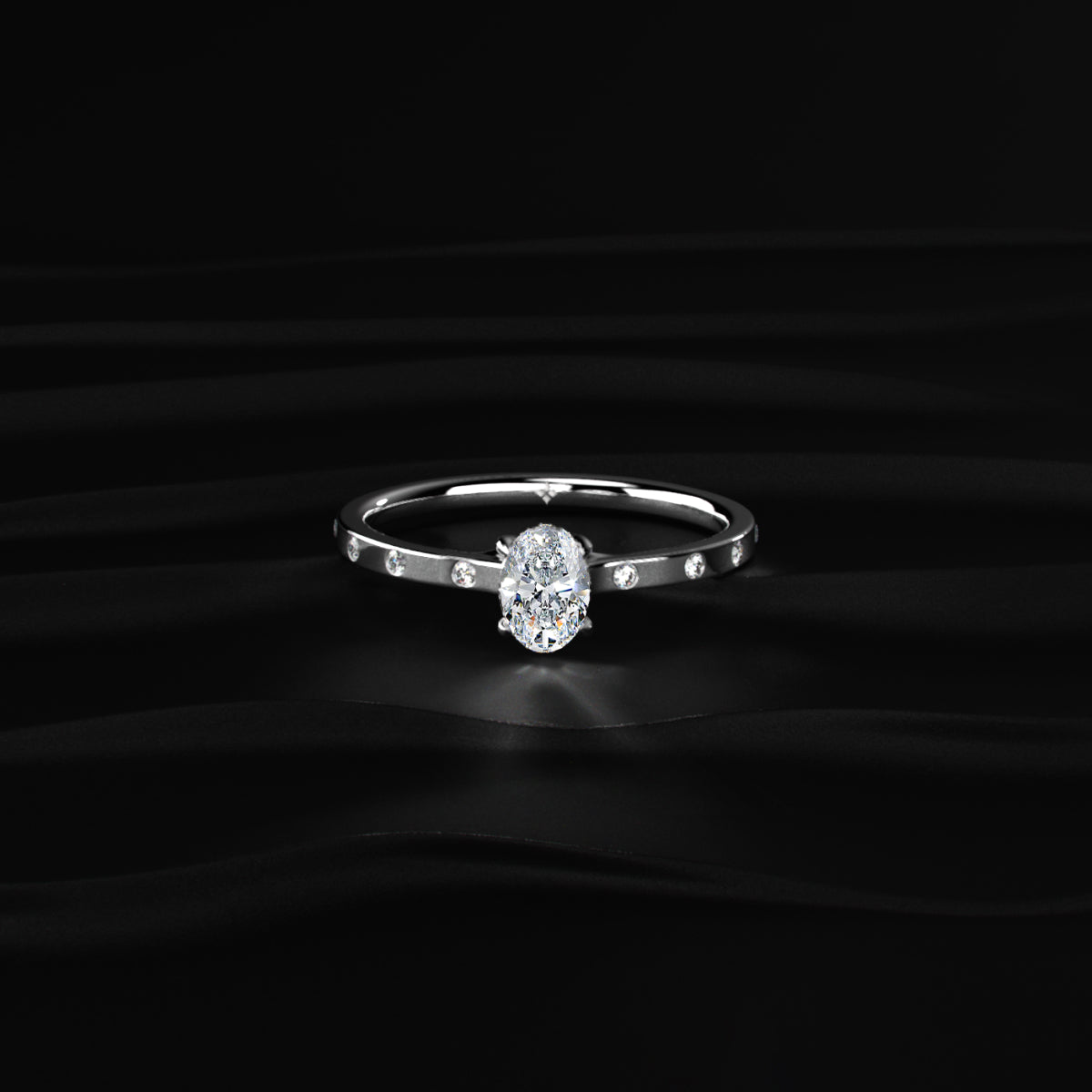 Oval Cut Diamond Ring