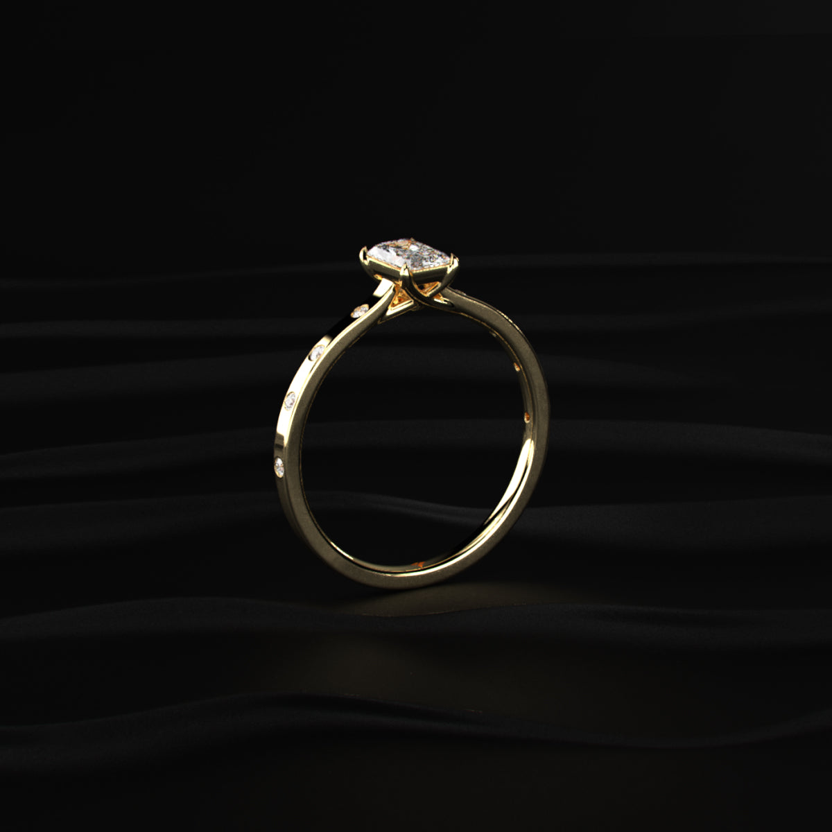 Radiant Cut Diamond Ring