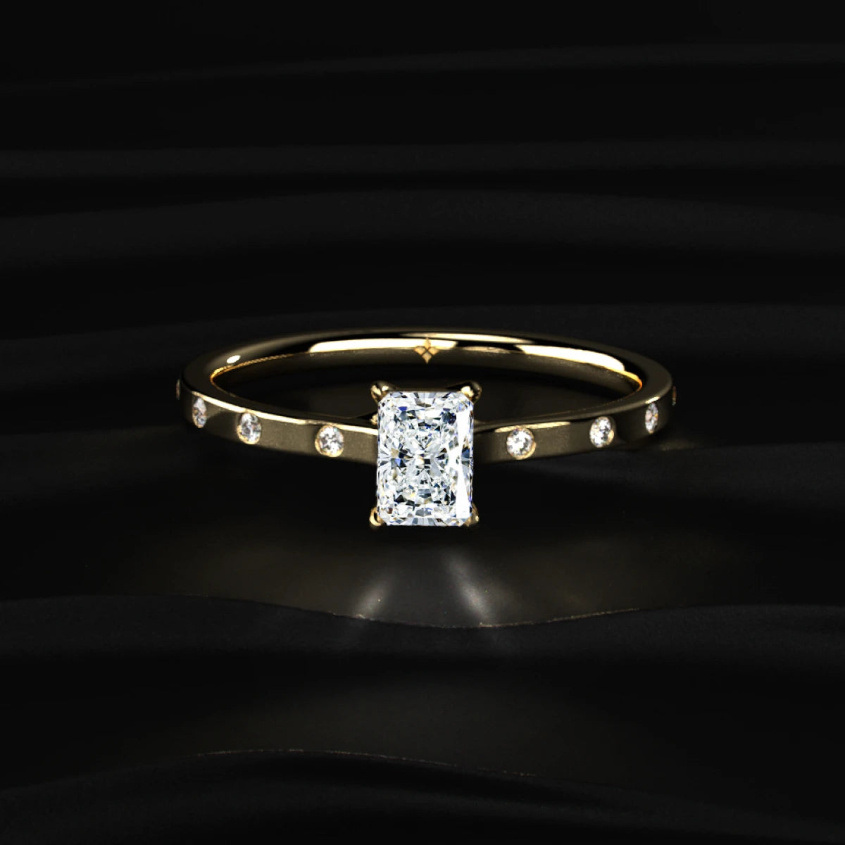 Radiant Cut Diamond Ring | Earthly Jewels