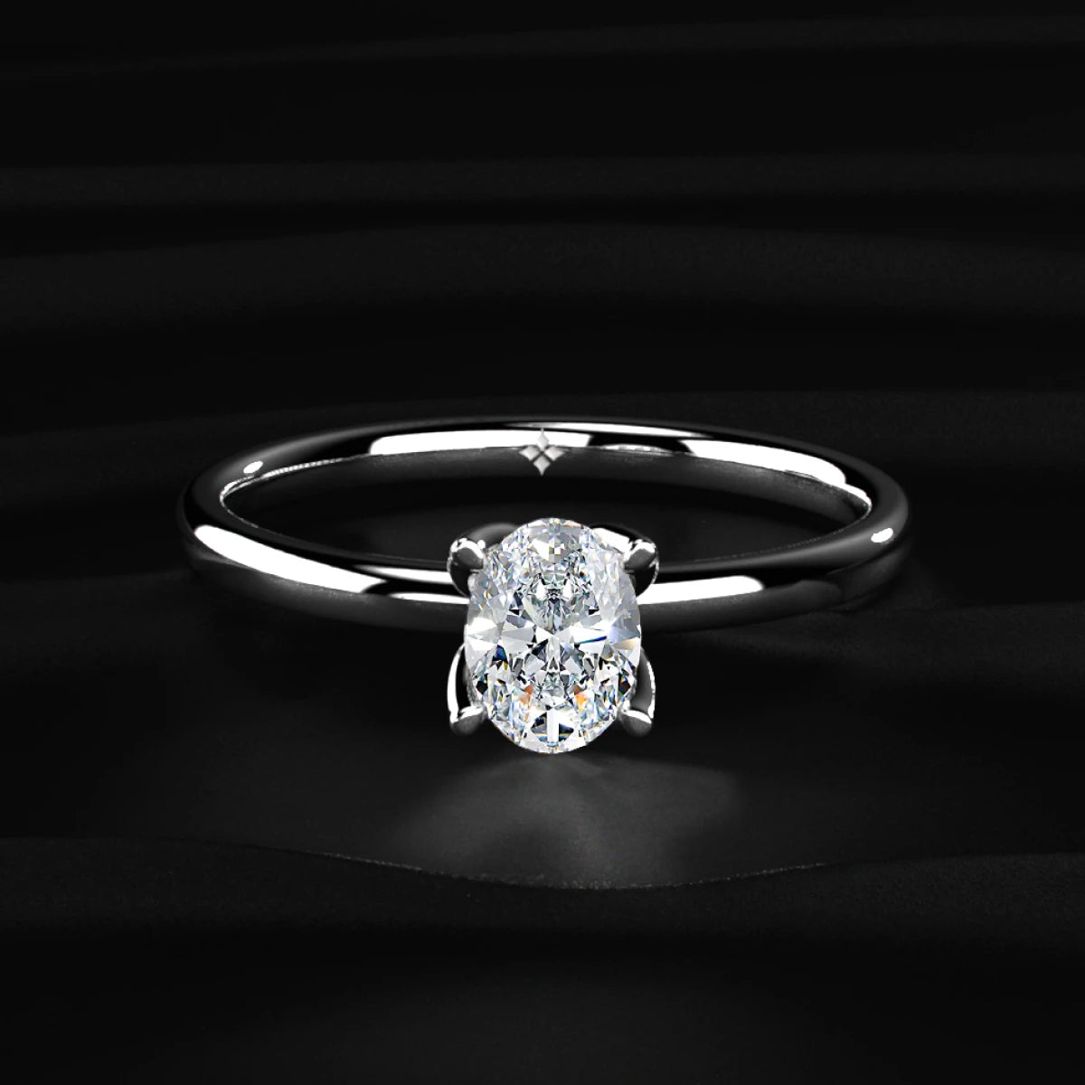 Oval Tulip Prong Ring | Earthly Jewels