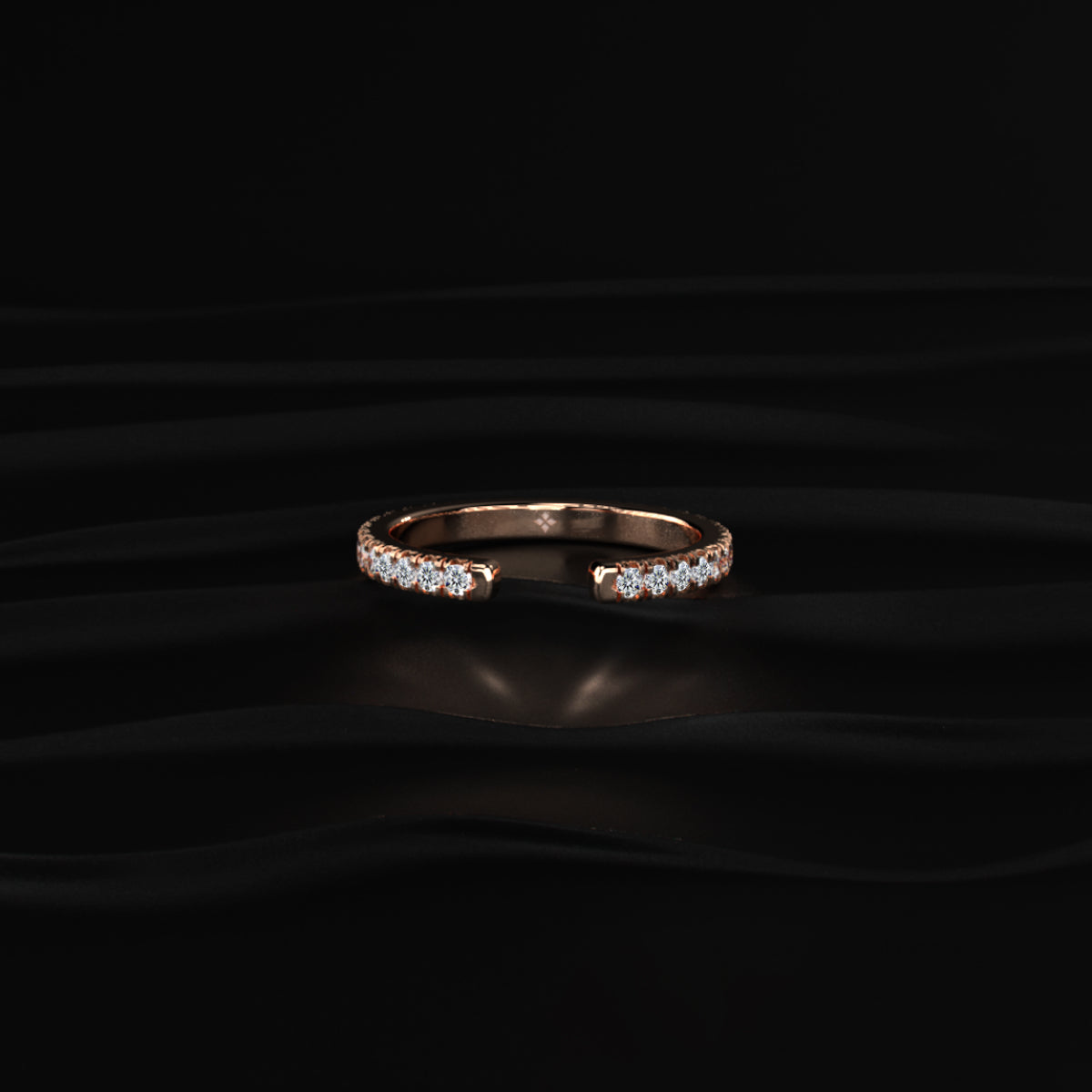 Buy Open Diamond Wedding Band – Stackable Ring – Earthly Jewels