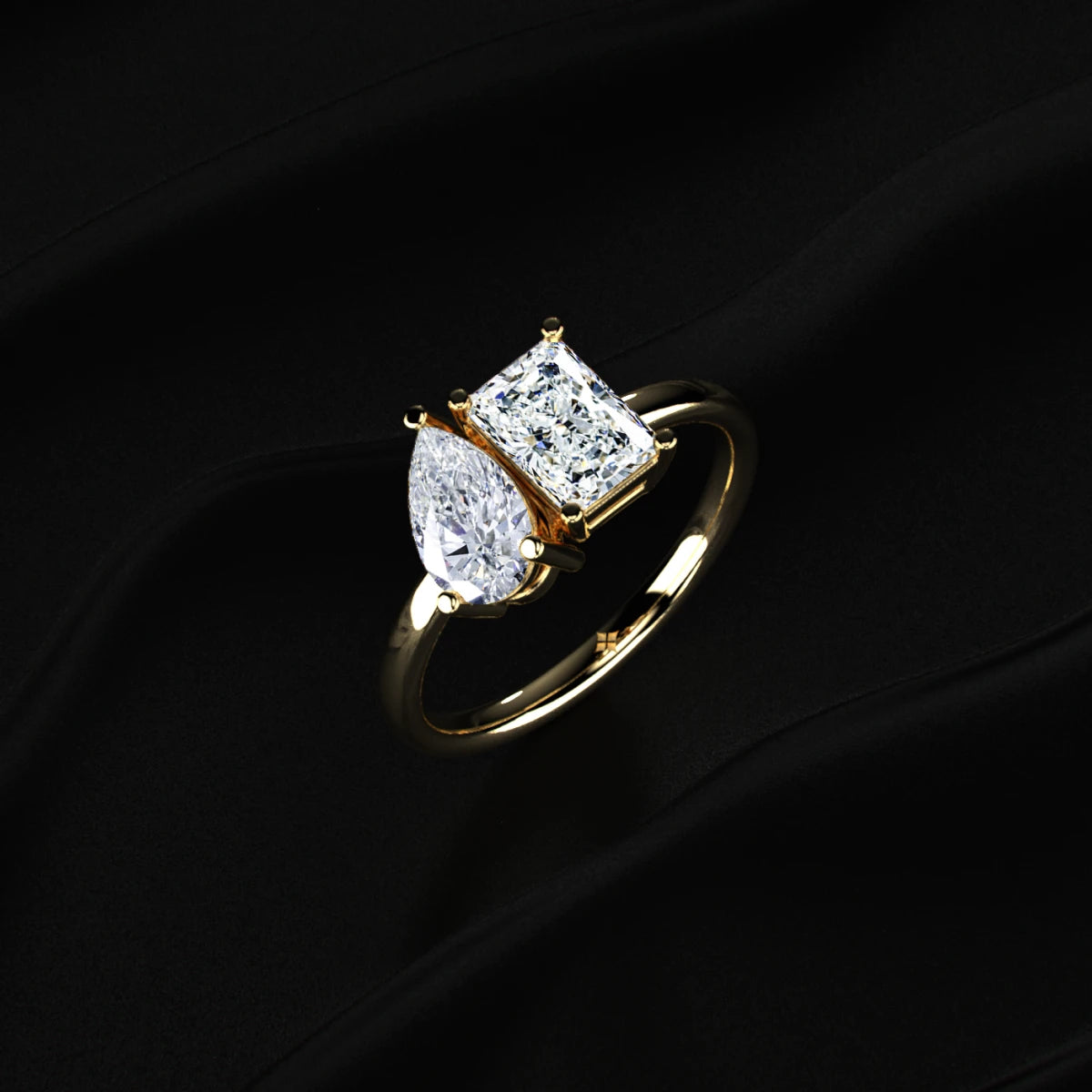 Pear Diamond Ring
