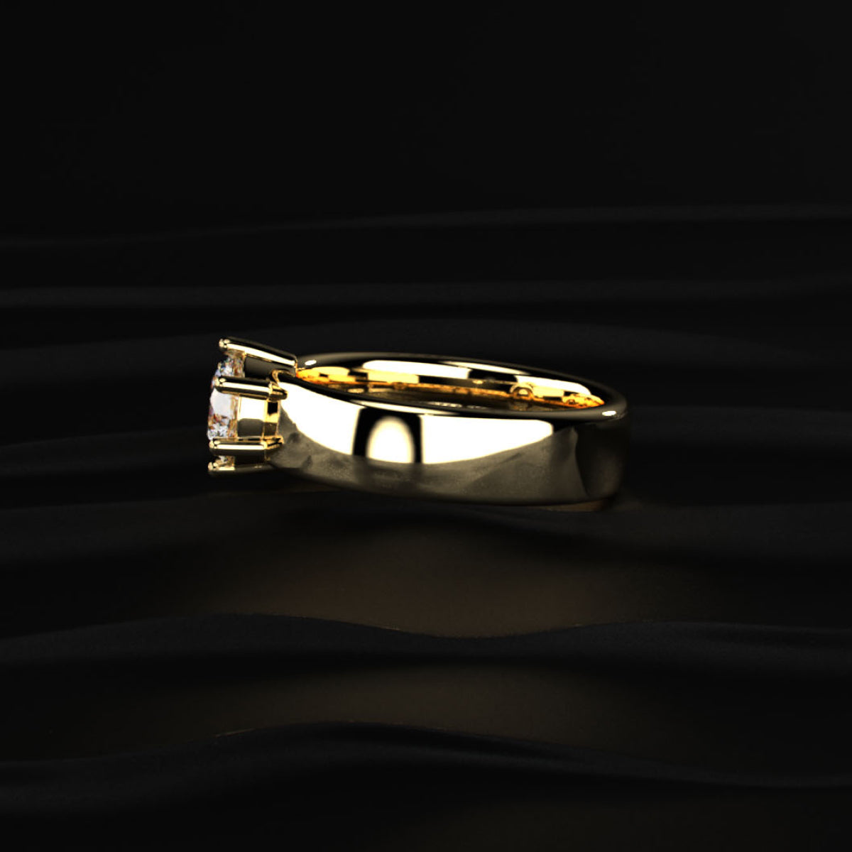 1 Ct Round Diamond Men's Solitaire Ring | Earthly Jewels