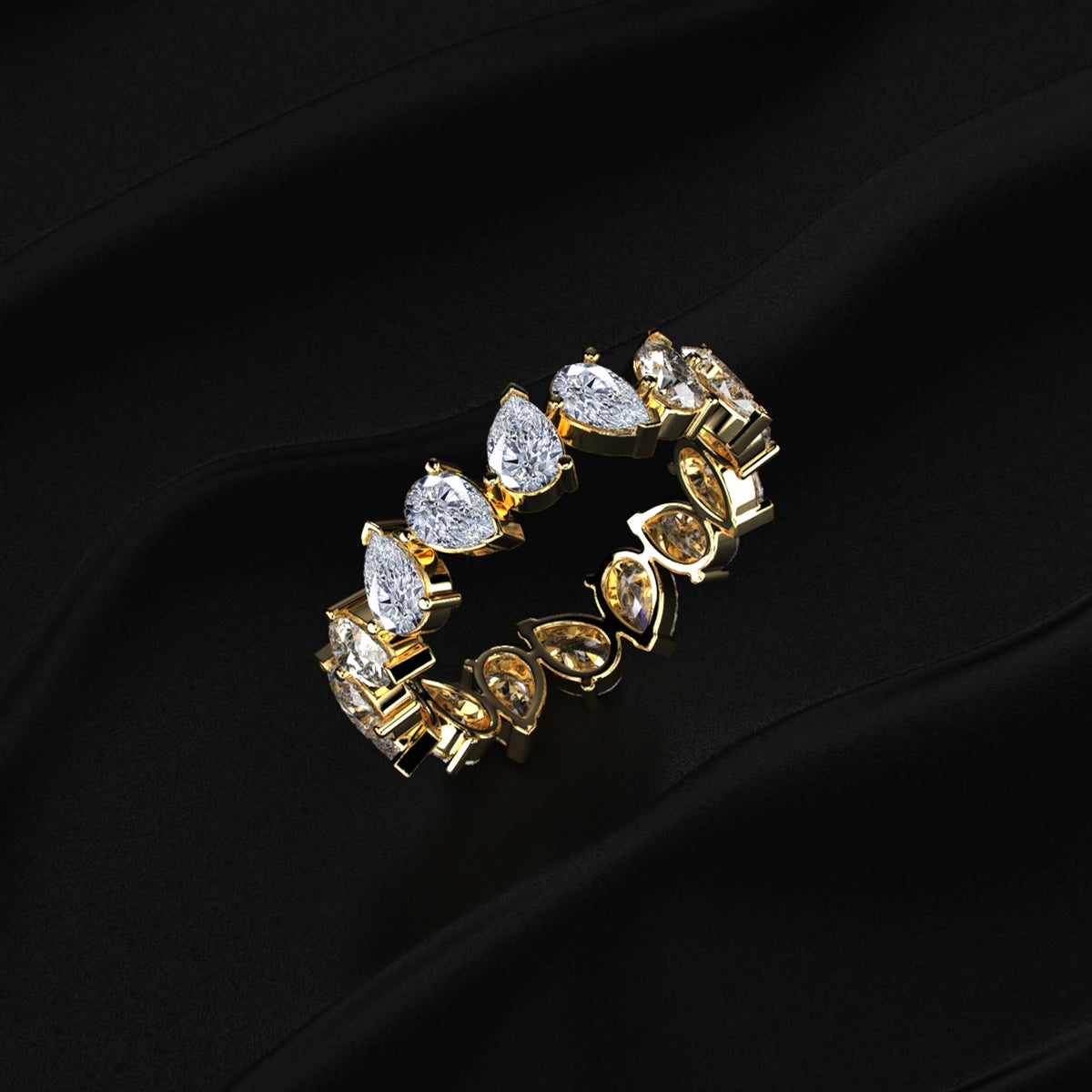 Pear-Shaped Lab Diamond Eternity | Earthly Jewels
