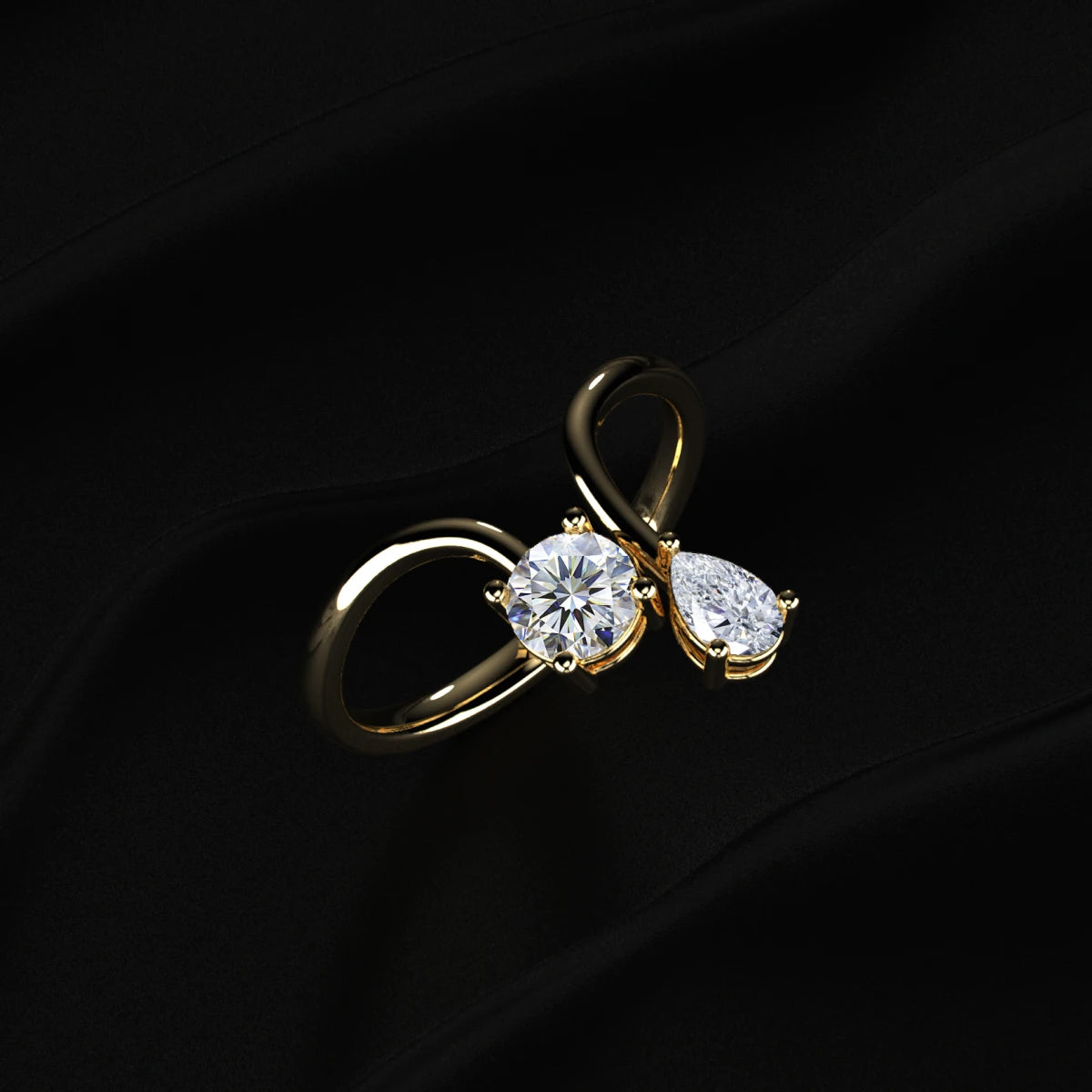 pear diamond ring
