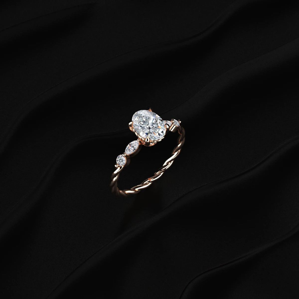 Oval Diamond Ring