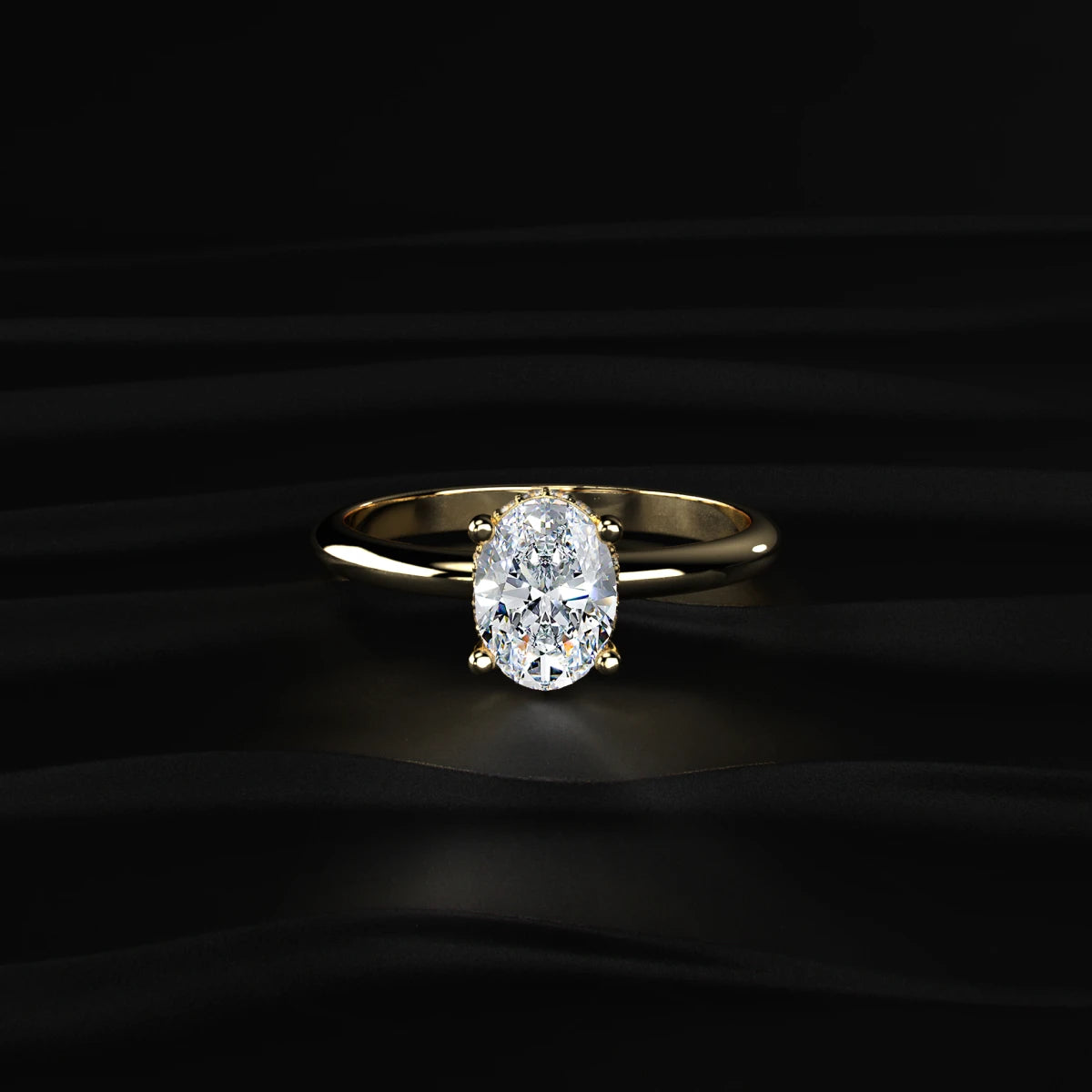 Oval shape Diamond Ring