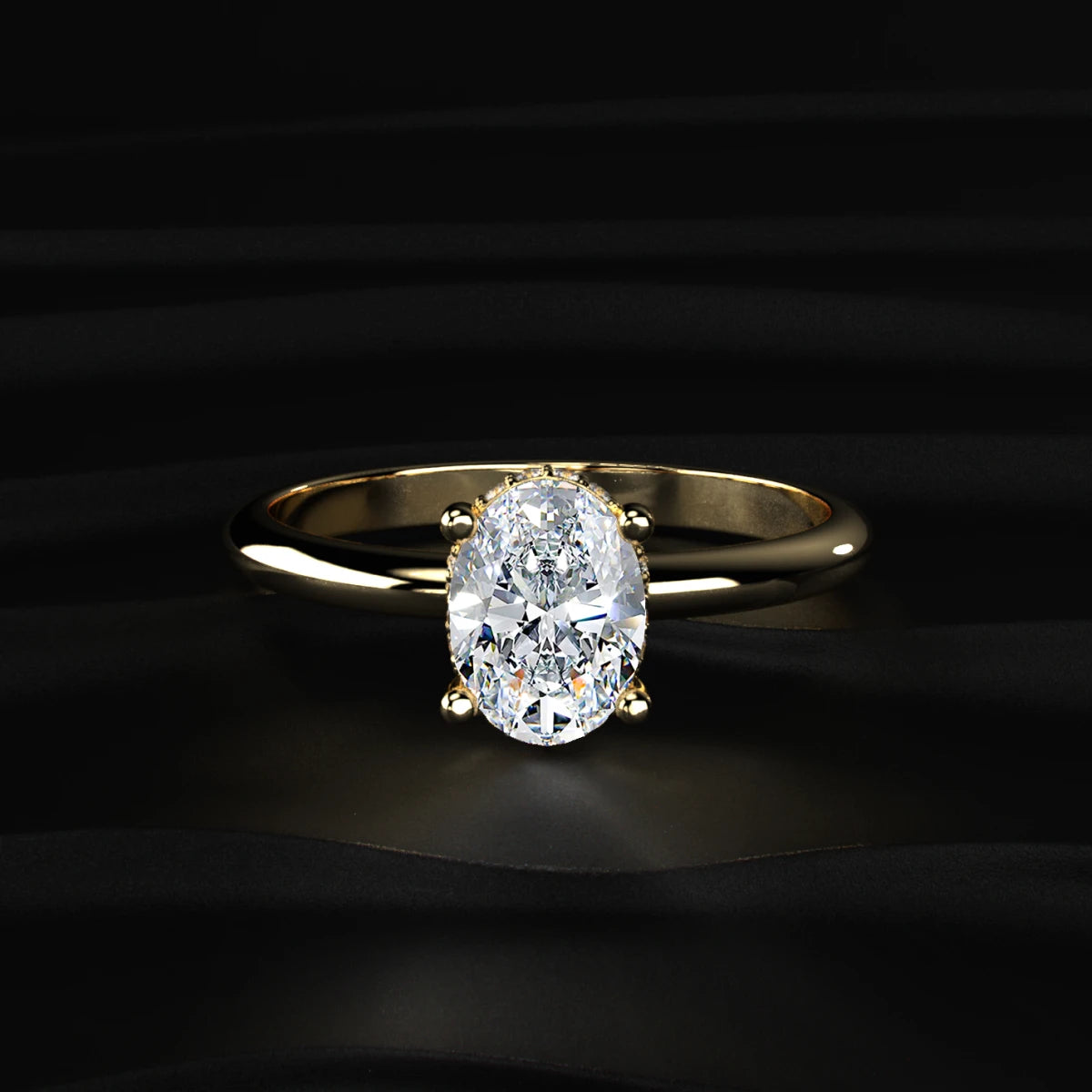 Oval shape Diamond Ring