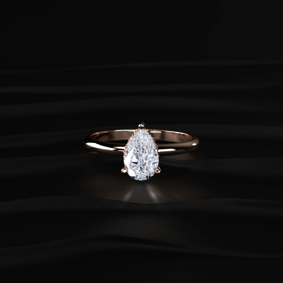 Pear Cut Diamond Ring