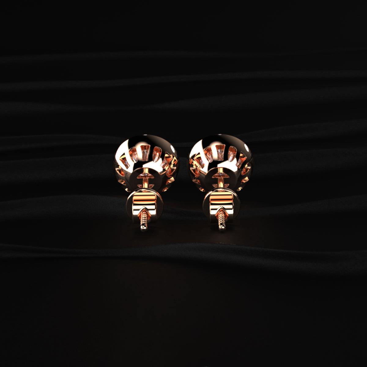 Round Brilliant Diamond Earrings | Earthly Jewels