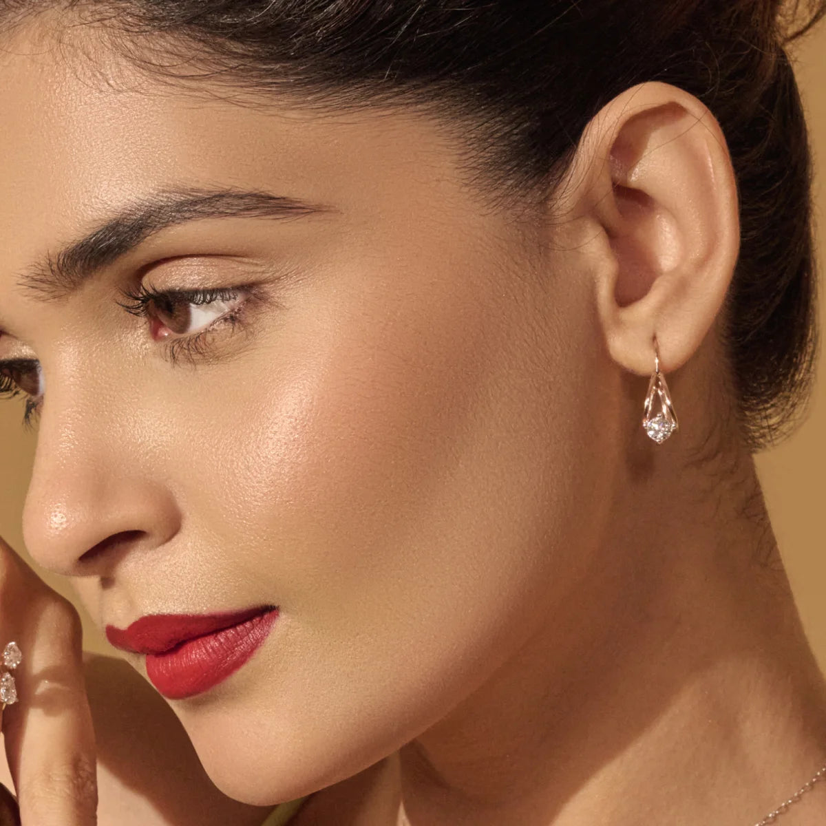 Round Diamond Hoop Earrings | Earthly Jewels