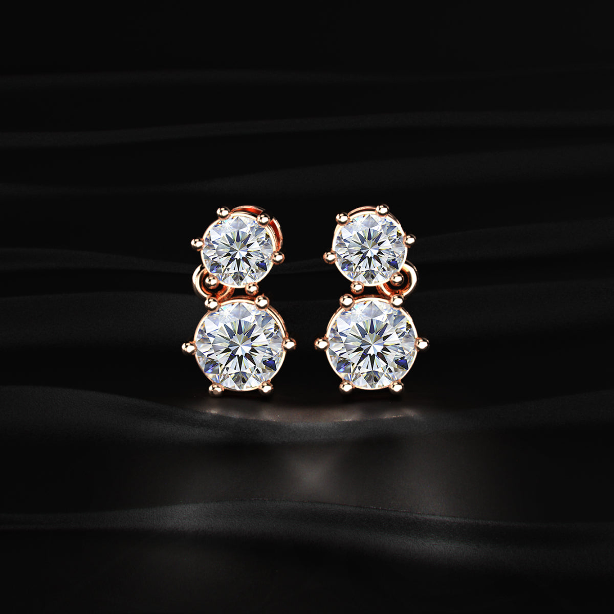 Double Stone Earrings | Earthly Jewels