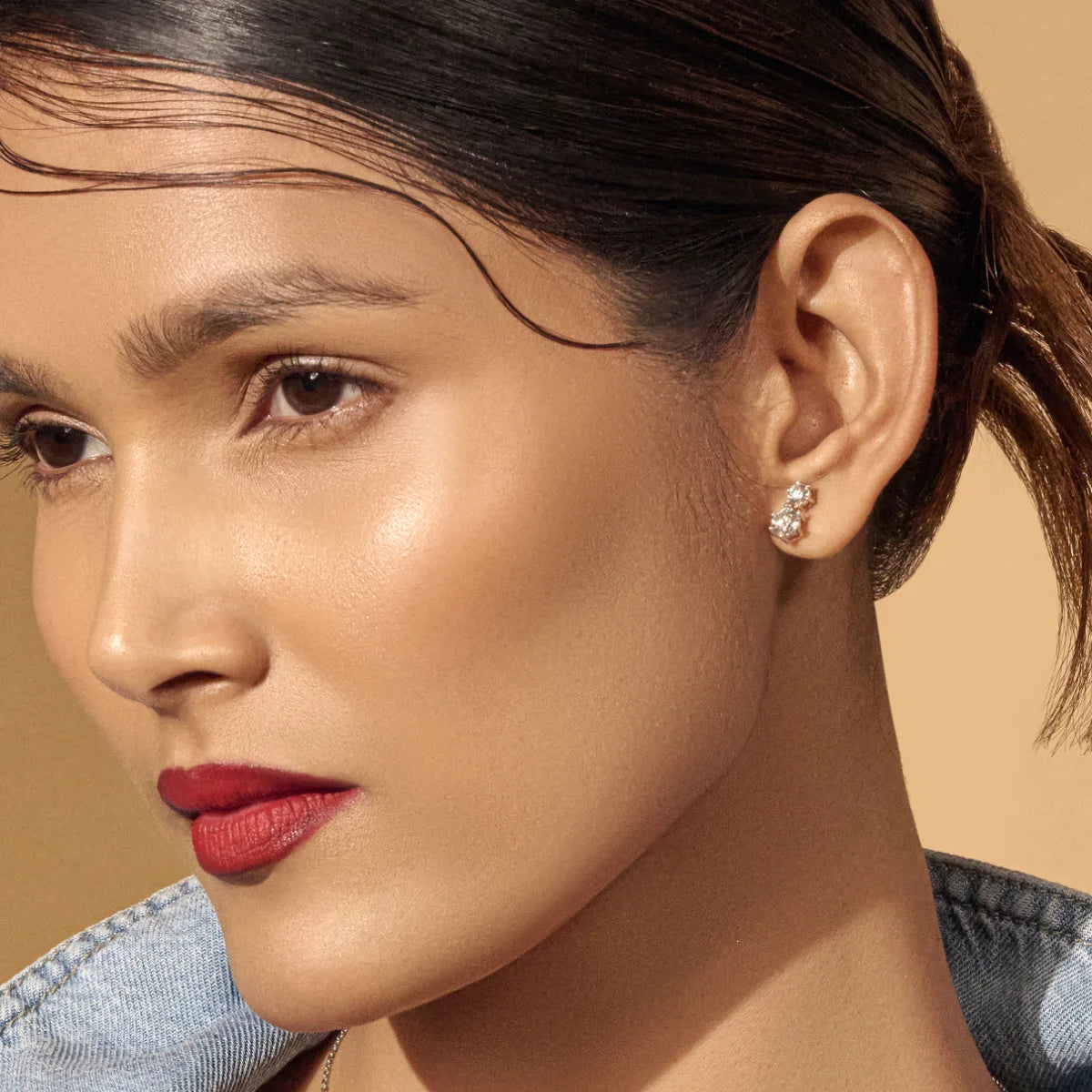 Double Stone Earrings | Earthly Jewels