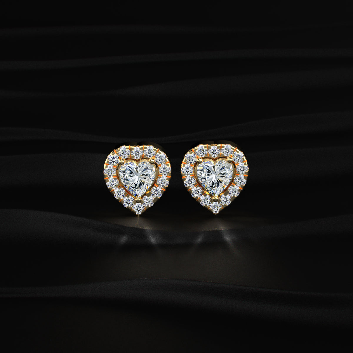 Heart Halo Earrings | Earthly Jewels