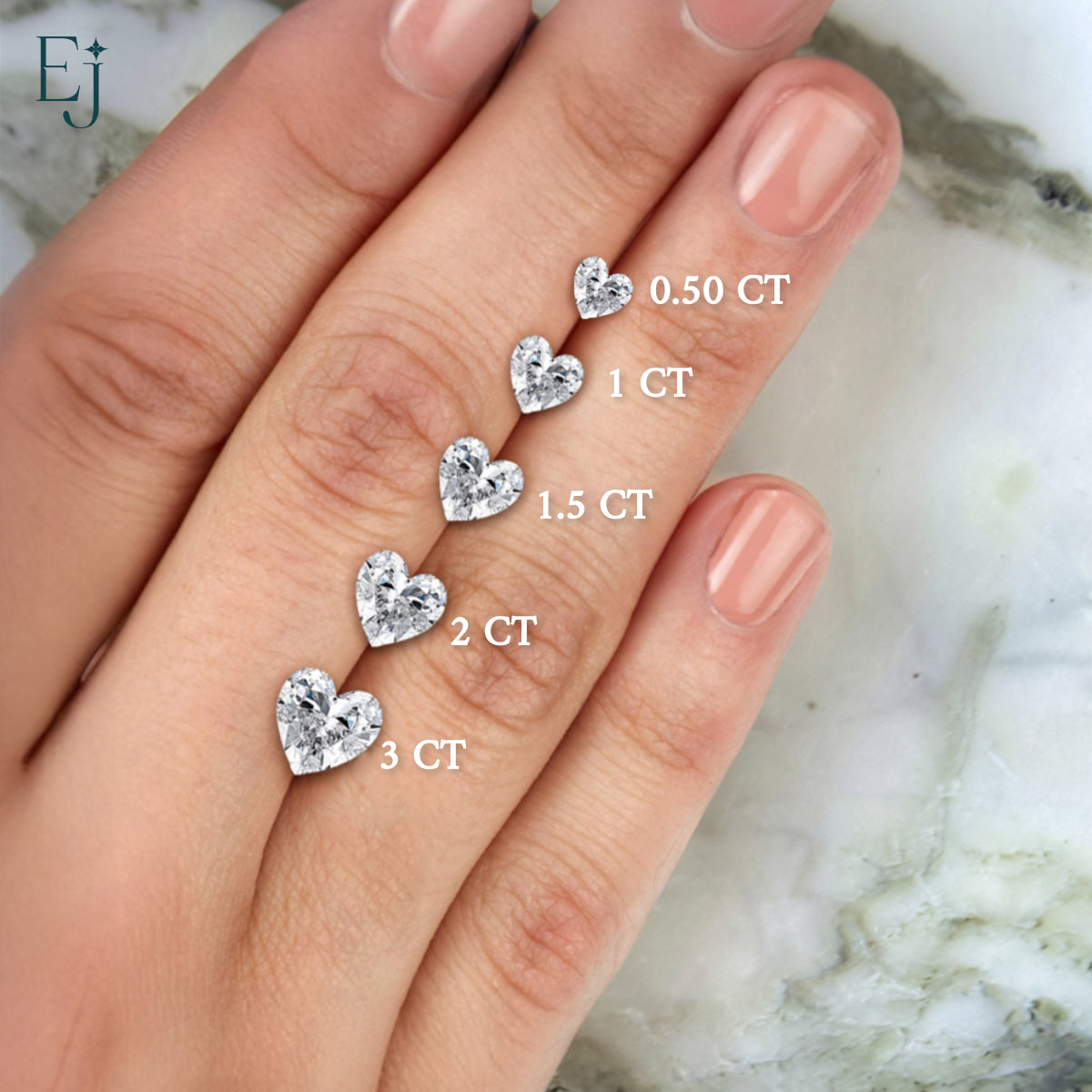 Lab Grown Heart Shape Diamond Solitaire | Earthly Jewels