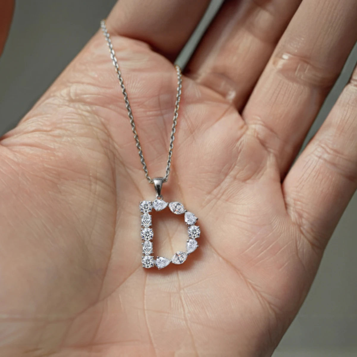 D Alphabet Diamond Pendant | Earthly Jewels