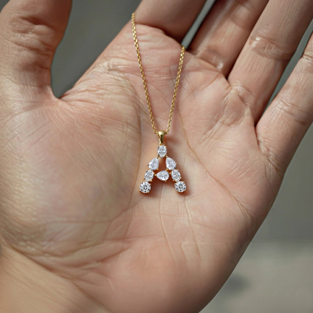A Alphabet Diamond Pendant | Earthly Jewels