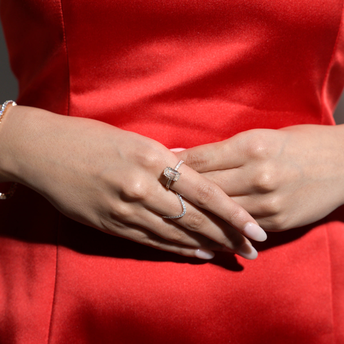 Basket of Mixed Cushion Solitaire Ring | Earthly Jewels