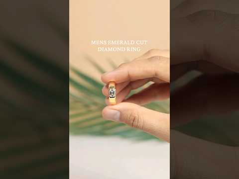 Mens Emerald Cut Diamond Ring | Earthly Jewels