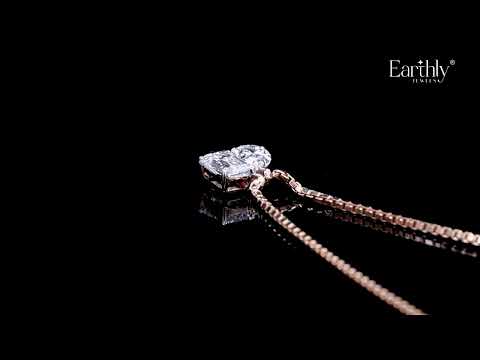 Load video: Emerald Pear Toi Et Moi Necklace | Earthly Jewels