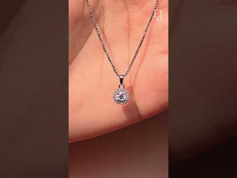 Round Halo Pendant