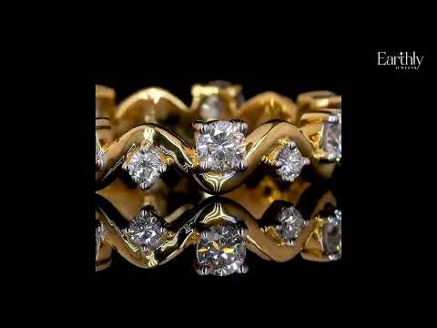Load video: Full Circle Diamond Eternity Ring | Earthly Jewels