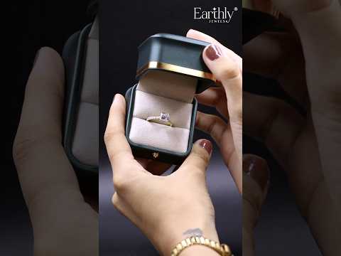 Load video: Princess Shape Solitaire With Double Hidden Halo Ring | Earthly Jewels