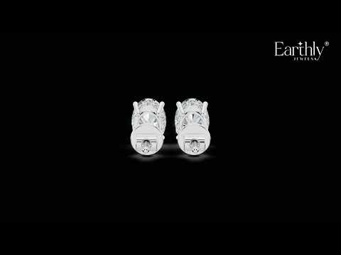 تحميل الفيديو: Oval Solitaire Hidden Halo Earring | Earthly Jewels | Video