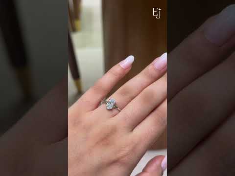 Load video: 2Ct Oval Solitaire Engagement Ring | Earthly Jewels