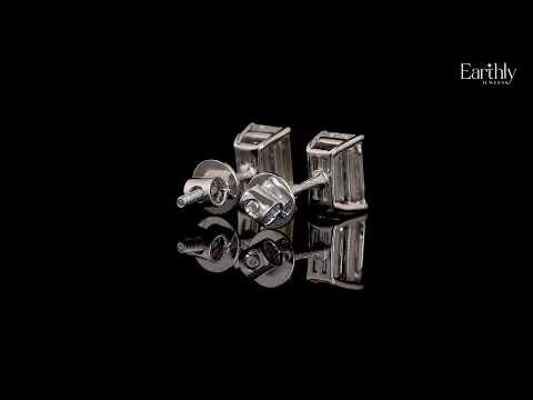 Emerald Diamond Earrings | Earthly Jewels