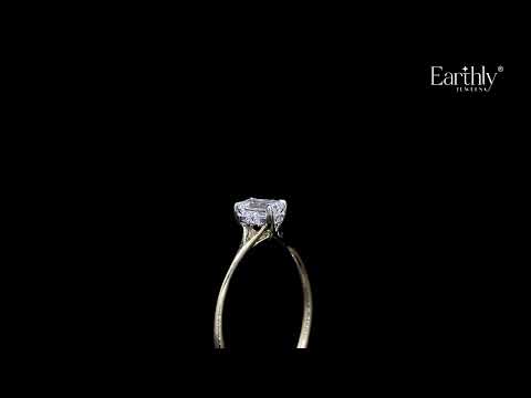 Load video: Emerald Cut Split Shank Ring | Earthly Jewels