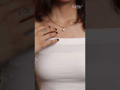 Round Shape Solitaire Pendant | Earthly Jewels