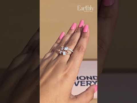 Load video: 4 Pear Diamond Butterfly Ring | Earthly Jewels