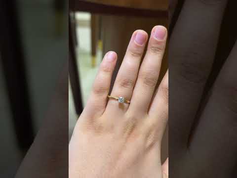 Load video: 0.3 Ct Solitaire Diamond Engagement Ring | Earthly Jewels