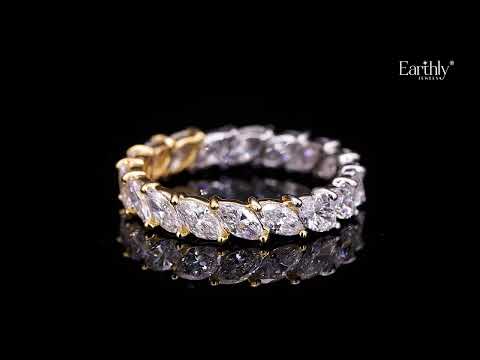 Load video: Marquise Diamond Full Eternity | Earthly Jewels