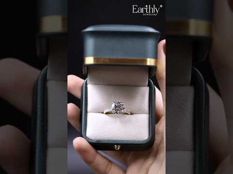 Load video: Round Shape Solitaire With Double Hidden Halo Ring | Earthly Jewels